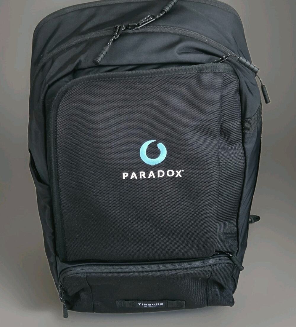Timbuk2 Backpack Original Parkside 1.0 Black Paradox Logo Travel Work